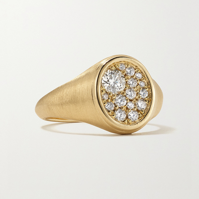 Diamond Signet Ring from Jade Trau