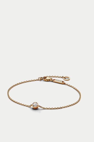 Era Bezel 14k Gold Lab-grown Diamond Chain Bracelet