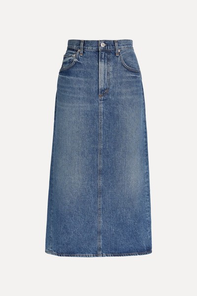 Peri Denim Maxi Skirt