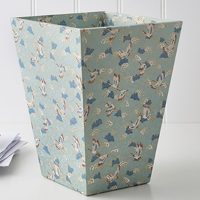 Patterned Waste Paper Basket from Harris & Jones