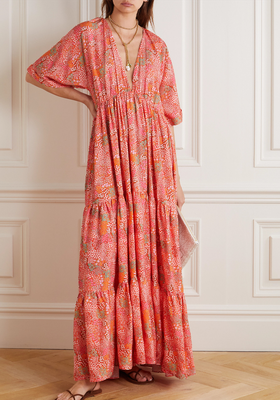 Amelia Tiered Floral-Print Tencel Lyocell-Twill Maxi Dress from Eywasouls Malibu 