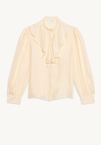 Silk Shirt With Jabot Collar from Sandro 