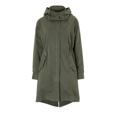 Cameron Anorak In Dark Khaki from Baukjen