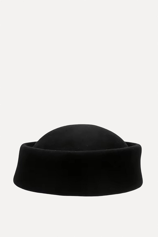 Wool Pillbox Hat from London Atelier Byproduct