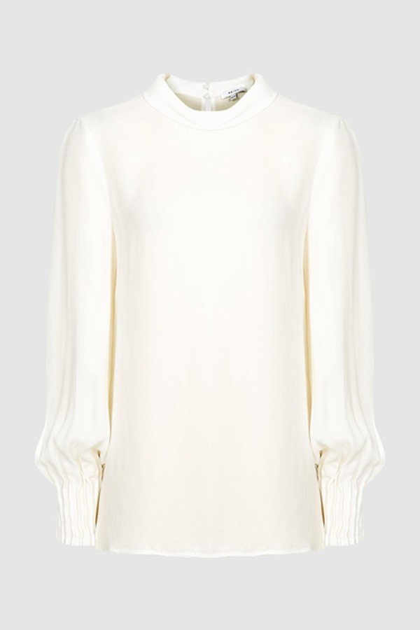 Adia High Neck Blouse from Reiss
