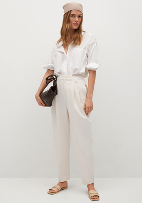Pleat Straight Trousers from Mango