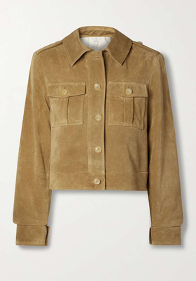 The Dianora Cropped Suede Jacket from Giuliva Heritage