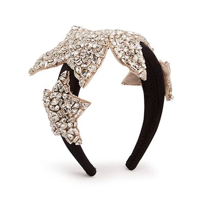 Star Crystal-Embellished Silk Headband from Dolce & Gabbana