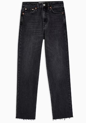 Considered Washed Black Straight Jeans
