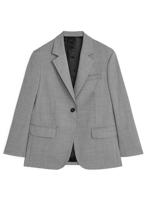 Oversized Wool Hopsack Blazer from Arket