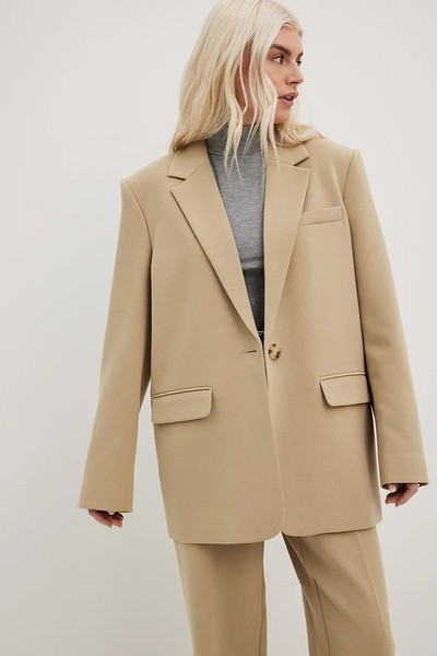 Melange Oversized-Fit Blazer from Na-kd