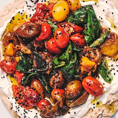 Roasted Tomatoes & Labneh