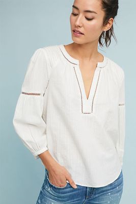 Embroidered Lace Top from Anthropologie