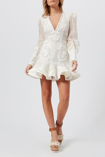 Women’s Sunny Applique Flip Dress - White from Zimmermann