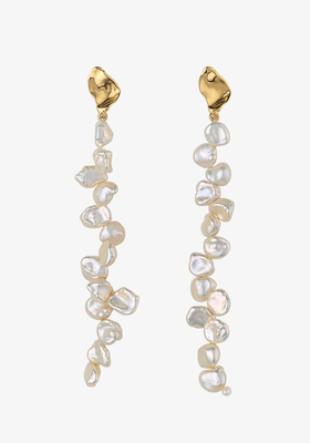 Petite Pearl Petal Earrings from Pacharee