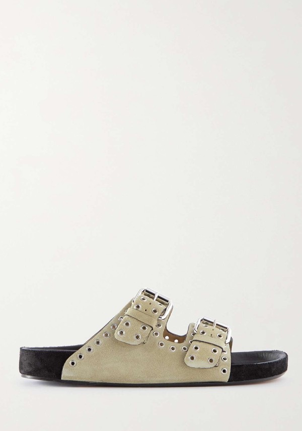 Lennyo Studded Suede Slides from Isabel Marant