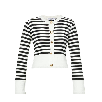 Leonie Striped Cardigan, £130 | Musier Paris