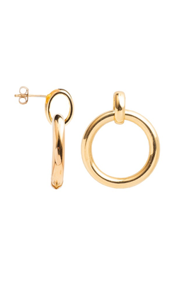 Large Gold Eternity Stud Earrings from Tilly Sveaas