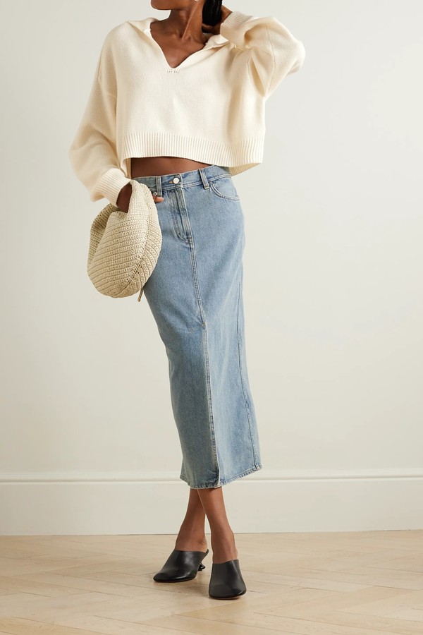 Aksi Wool and Cashmere-Blend Sweater from LOULOU STUDIO + NET SUSTAIN