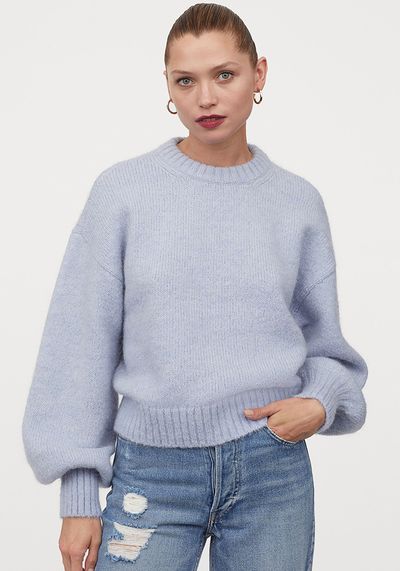 Fine-Knit Wool-Blend Jumper