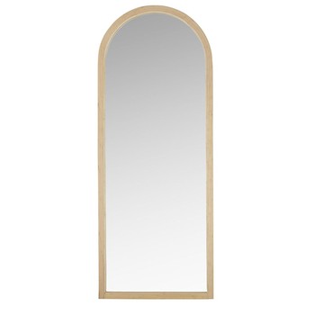 Beige Bamboo Mirror