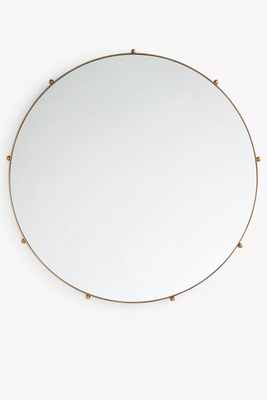 Beads Round Metal Frame Wall Mirror from John Lewis