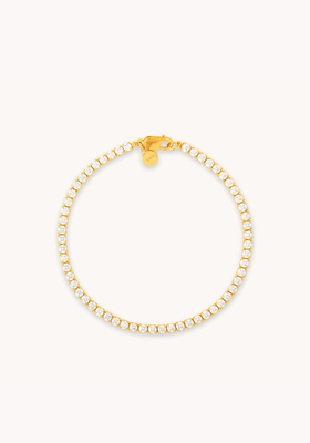 Bold Tennis Chain Bracelet In Gold