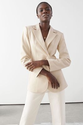 Asymmetric Single Button Structured Blazer from & Other Stories