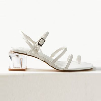 Feature Heel Ankle Strap Sandals