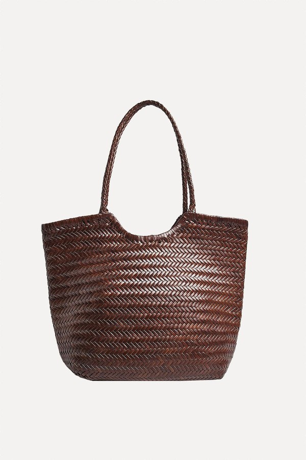 Woven Leather Tote Bag from NA-KD