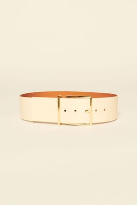 Wide Smooth Leather Belt from Sandro Paris