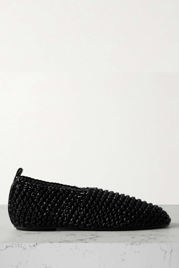 Woven Leather Ballet Flats from TOTEME