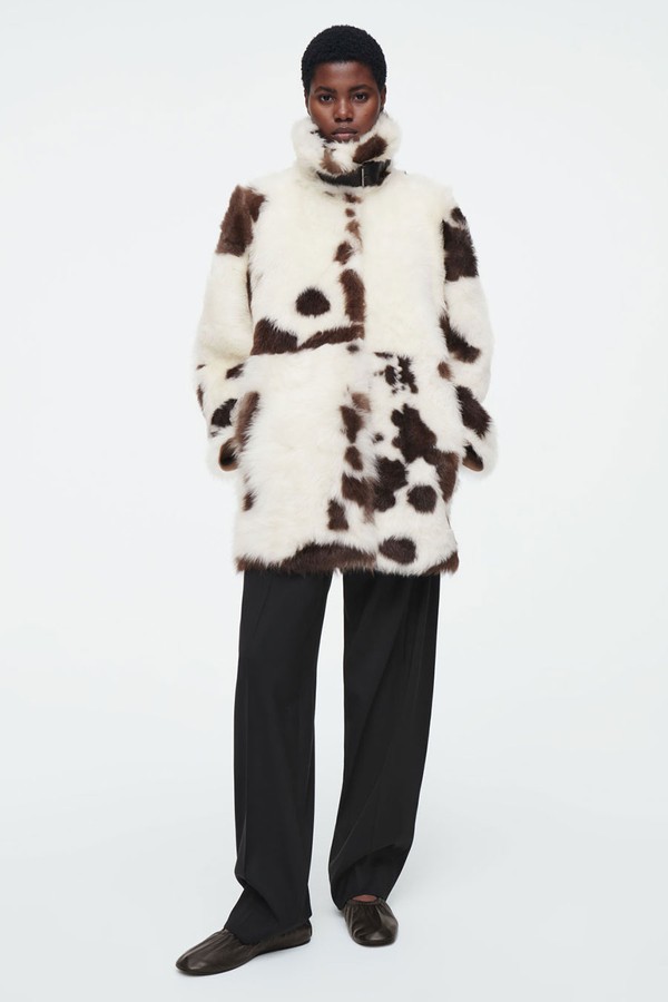 The Funnel-Neck Shearling Coat from COS
