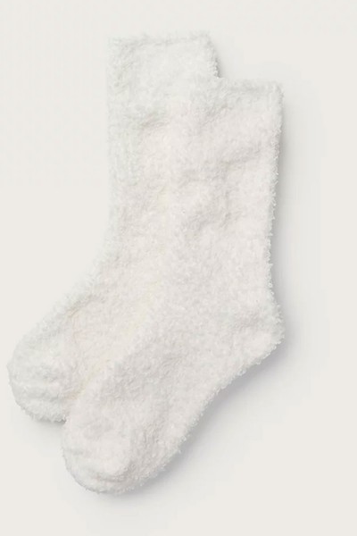 Snuggle Bouclé-Texture Stretch-Woven Socks from The White Company