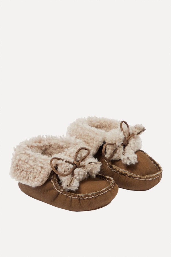Baby Boule Shearling Shoes from Bonpoint
