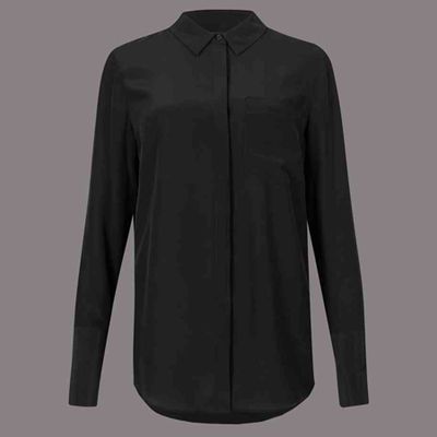 Pure Silk Long Sleeve Shirt