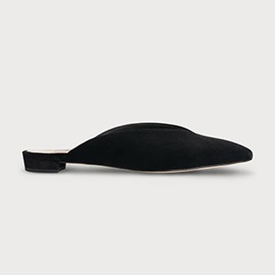 Catrina Black Velvet Flats from L.K. Bennett