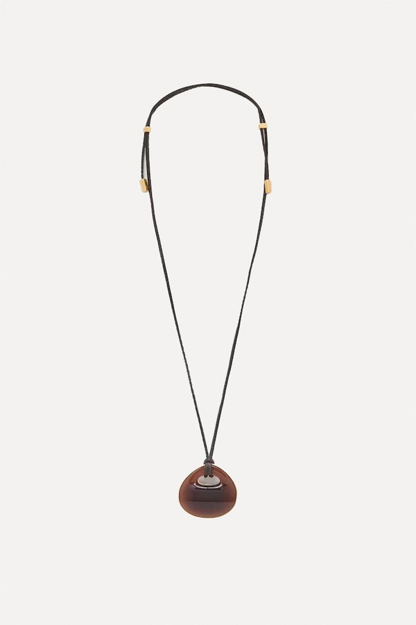 Pippa Large Resin Pendant Necklace from Reiss