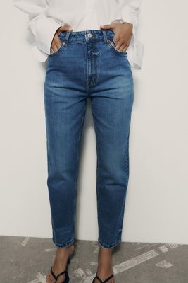 Mom-Fit High-Waist Jeans