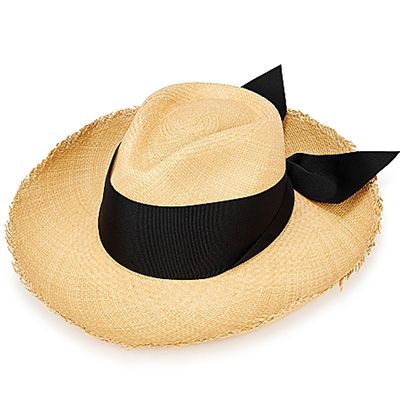 Wide-Brim Straw Panama Hat from Sensi Studio