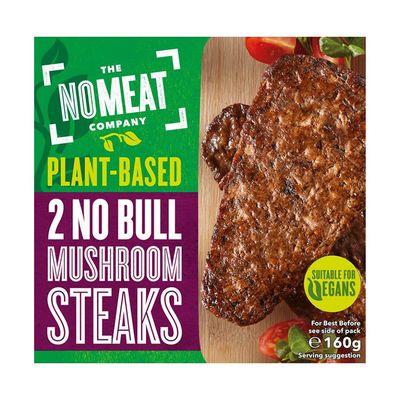 No Bull Mushroom Steaks from No Meat Company 