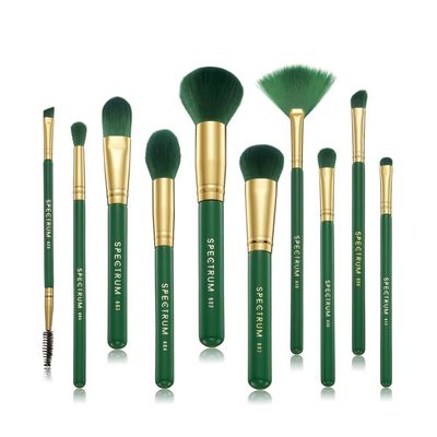 10 Piece Malachite Brush Set