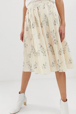 Floral Midi Skirt from Na-Kd