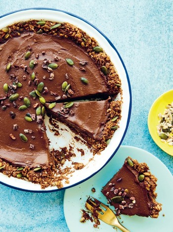 Triple Choc Granola Pie