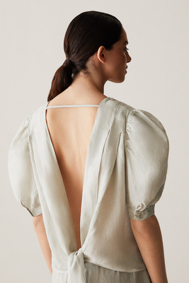 Short-Sleeved Linen Shirt from Zara