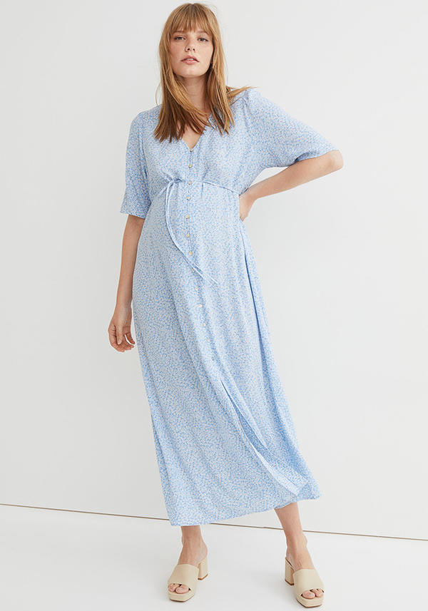 Tie-Belt Crêpe Dress
