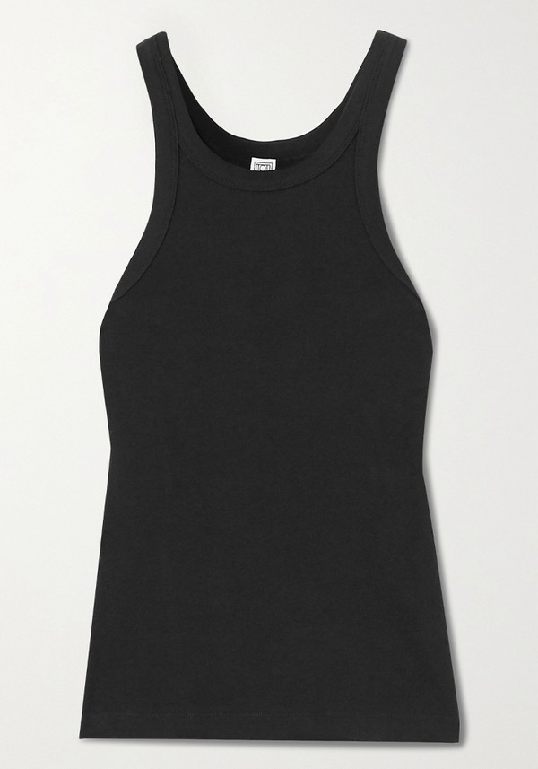 Espera Ribbed Organic Cotton-Blend Jersey Tank from Totême