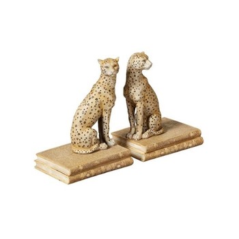 Lakadema Leopard Bookends from OKA