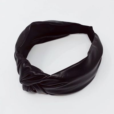 Black Leather Headband from Born In The Sun