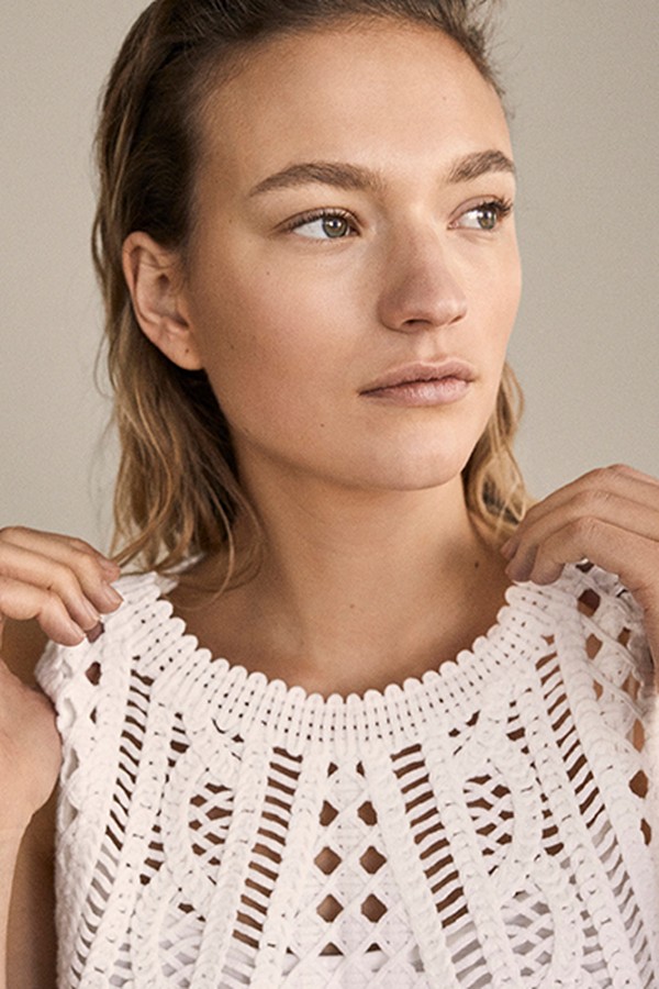 Cotton Crochet Top from Massimo Dutti
